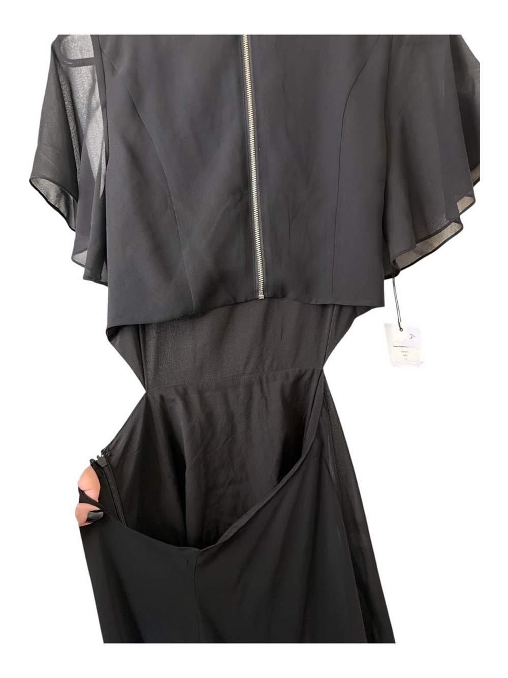 Ali & Jay Bohemian Rhapsody Black Cutout High-Low Dress size small NWT - Picture 5 of 11